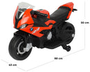 Moto Elettrica per Bambini 6V con Licenza BMW S1000 RR Rossa