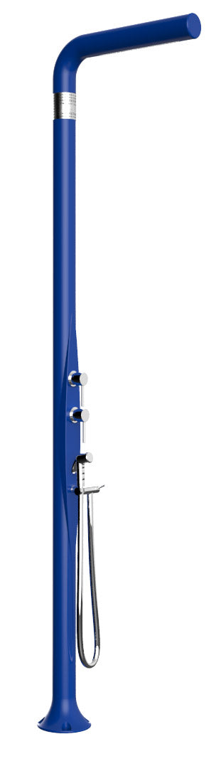 prezzo Doccia da Esterno Giardino Miscelatore Deviatore e Doccetta Mobile Arkema Funny Yang Blu