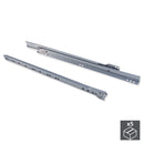 Kit Guide a Rotelle per Cassetti H800 mm a Estrazione Parziale Grigio 10 Pezzi Emuca