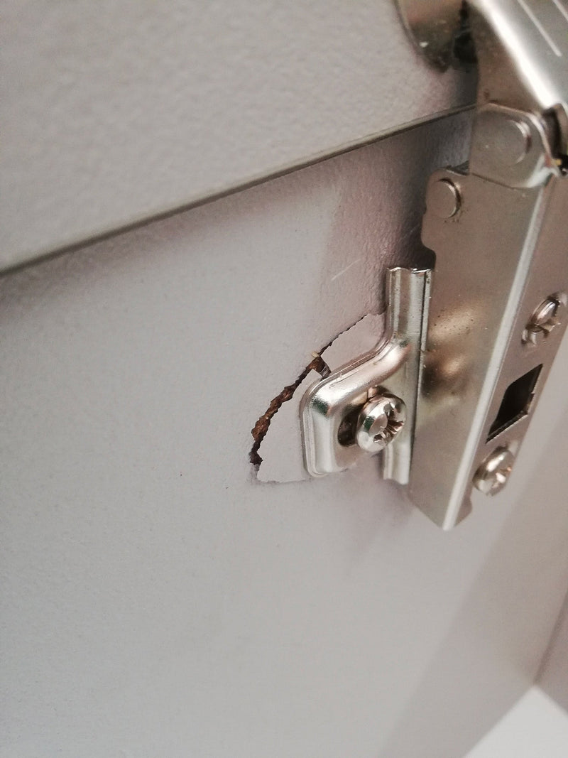 Pensile da Bagno 34x27x160 cm in Legno TFT Marte Pietra Avana Seconda Scelta