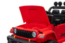 Macchina Elettrica per Bambini 101x59x65 cm Licenza Jeep Rubicon Small Rosso