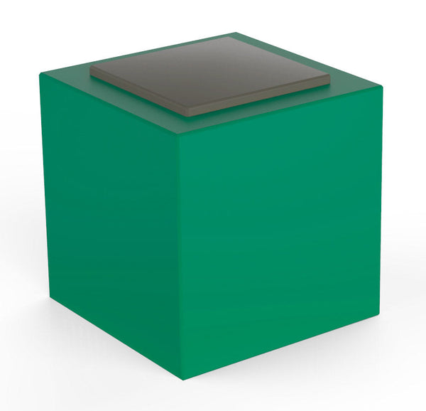 online Pouf da Giardino 50x50 cm con Cuscino in Resina Arkema Iris Comfort Verde Scuro