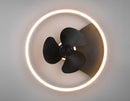 Plafoniera con Ventilatore da Interno a LED SMD Ø50 cm Metallo Nero Opaco