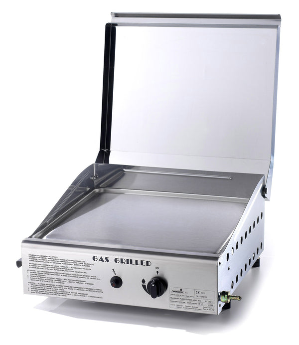 sconto LPG Methangas Stahlkochplatte Ompagrill Plancha Single 4044/M Abdeckung