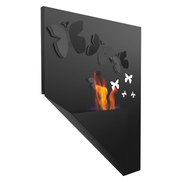 prezzo Bioethanol Wandkamin 65x90 cm Flig Honolulu Schmetterlinge
