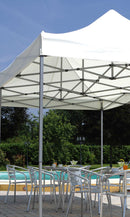 Gazebo Pieghevole da Giardino in Alluminio 3X6m Vorghini Flexible Bianco