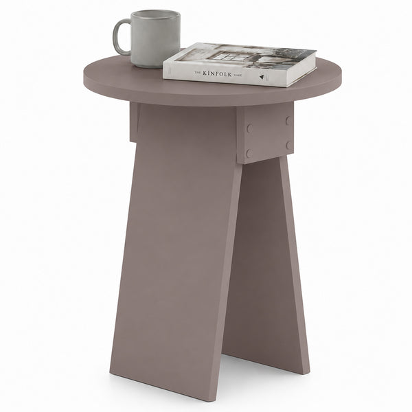 prezzo Tavolino Rotondo da Soggiorno 42x23,5x50 cm Tavolo Design Minimal Moka