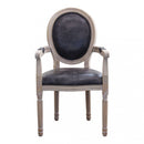 Poltrona Constance in Ecopelle Nera 55x46x96 h cm in Similpelle Nero