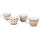 Set 4 Tazze Cereali Ø11,5x8 cm in Gres VdE Tivoli 1996 Geometry
