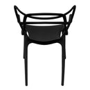 Set 4 Sedie 55x54x82 cm in Polipropilene Sveva Nere