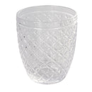 Set 6 Bicchieri Acqua Castle Stones in Vetro VdE Tivoli 1996 Grigio
