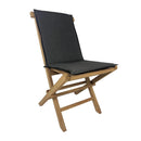 Cuscino per Sedia Pieghevole Pinta Seduta e Schienale Sfoderabile Spesso 3 cm Marrone      