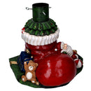 Base per Albero di Natale 36x38xh38 cm in Resina a forma di Scarpa di babbo natale rosso