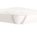 Topper Trapuntato 300 gr/mq con Elastici Sherpa Bianco Varie Misure