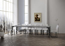 Consolle Allungabile 90-300x40x77 cm in Nobilitato Grigio