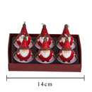 Tealight Babbo Natale 12 Pz H6 cm Rosso