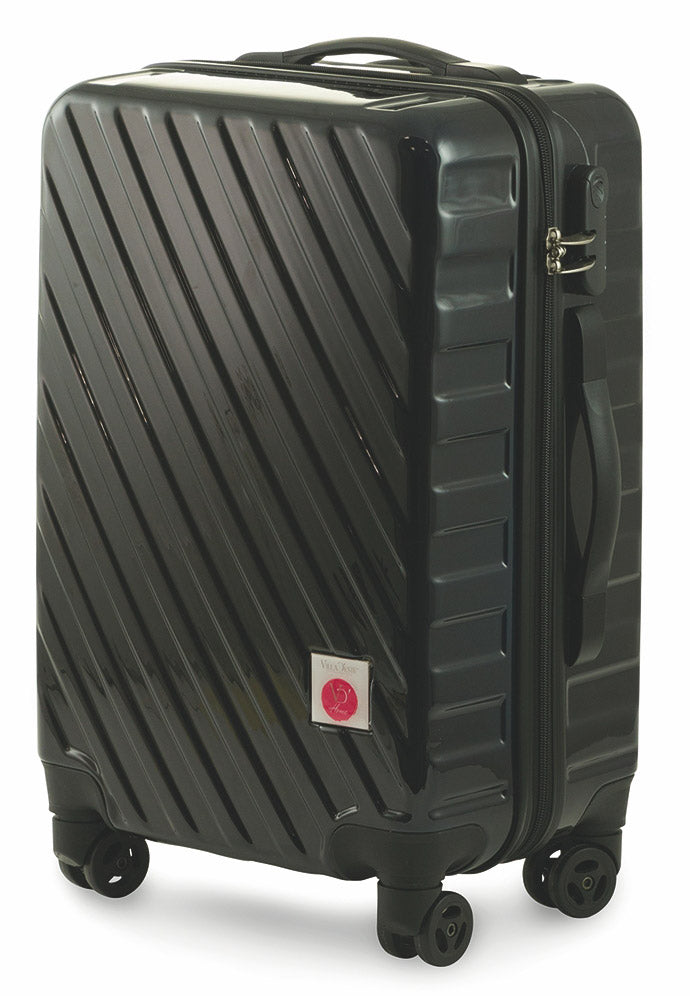 Set 2 Valigie Trolley Rigide in Policarbonato 4 Ruote TSA Soriani Blu Scuro