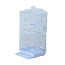 Gabbia Voliera per Uccelli Bianco 47.5x36x91 cm 