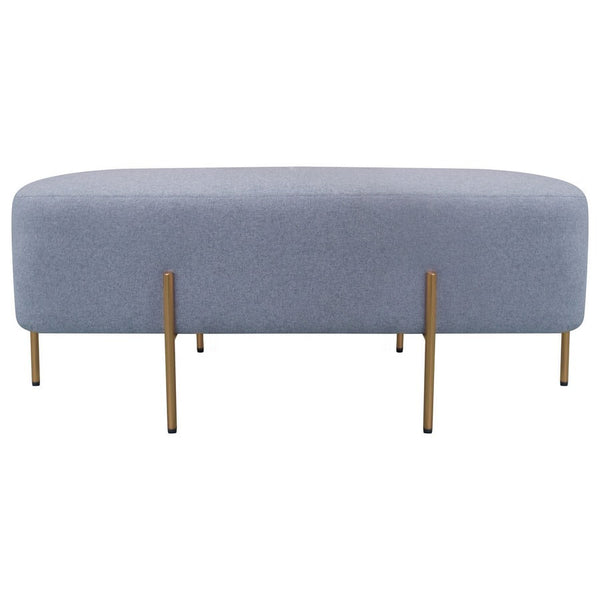 Pouf Poggiapiedi 97x39x40 cm in Tessuto Kate Grigio Scuro acquista