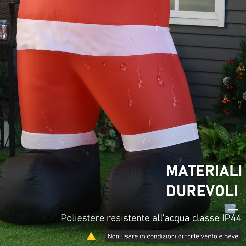 Babbo Natale Gonfiabile H243 cm con Luci a LED 