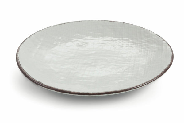 Set 6 Speiseteller Ø26x3 cm aus Steingut Villa d'Este Home Tivoli Hanf Hellgrau sconto