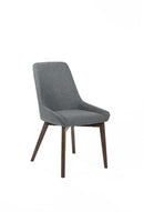 Set 4 Sedie 62x49,5xH87 cm in Tessuto Vera Grigio Scuro