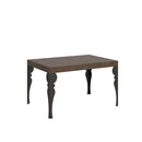 Tavolo Allungabile 120-224x90x77 cm Paxon Noce Telaio Antracite 