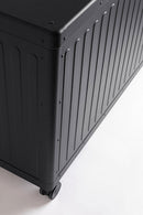 Baule Contenitore da Esterno 182x89,4x70h cm Apertura Facile e Ruote in Alluminio Ocean L Antracite 
