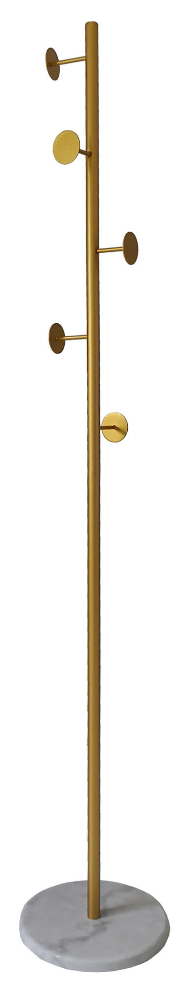 Appendiabiti da Tarra 30x30x172 cm in Acciaio Oro