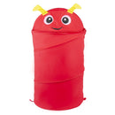 Cesto portagiochi pieghevole animali struttura in metallo 80x40 cm Rosso
