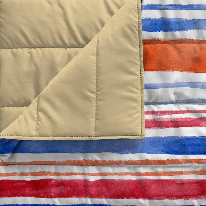 Trapuntino Estivo in Microfibra 100 gr con Stampa Strisce Basic Varie Misure