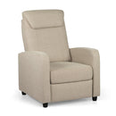 Poltrona Relax Reclinabile Manuale in Tessuto Marta Sabbia