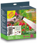 Tubo Pompa Canna dell'Acqua Estensibile 30 mt con Pistola Soriani Gardenlike Grigio