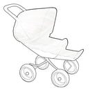 Zanzariera Universale per Passeggino e Carrozzina in Poliestere Elastico Bianca