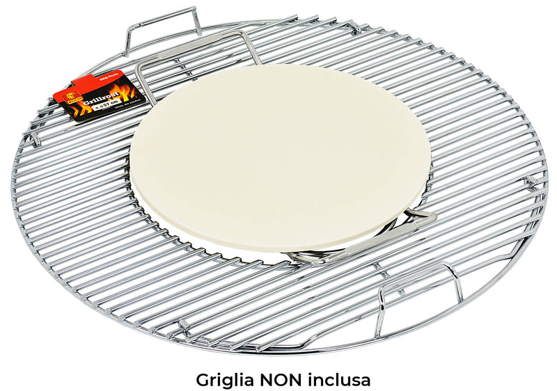 Pietra Ceramica per Cottura Pizza su Barbecue Ø30 cm Vannini