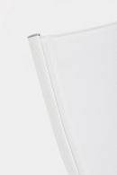 Set 2 Poltrone da Giardino 53x166,5x90 cm in Alluminio Taylor Bianco