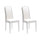 Set 2 Sedie 59x46xH99 cm in Similpelle Anita Bianco
