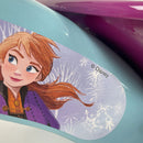 Triciclo a Pedali Primi Passi per Bambini 3 Ruote e Vano Contenitore Disney Frozen Azzurro e Viola  