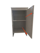 Mobile Lavanderia da Esterno 46,5x49x84 cm in PVC Bianco Seconda Scelta