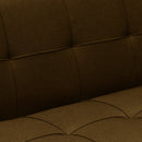 Divano Letto 175x83x74 cm in Tessuto Marrone