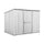 Gartenbox Haus aus Stahlblech Werkzeughalter 260x185x192 cm Enaudi Weiß