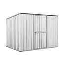 Casetta Box da Giardino in Lamiera di Acciaio Porta Utensili 260x185x192 cm Enaudi Bianca