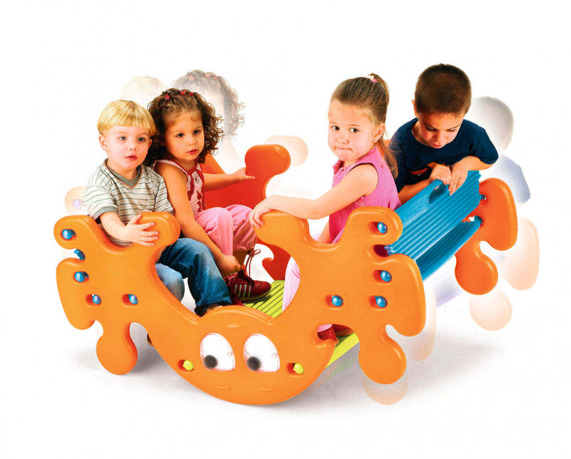 Tavolo Pic Nic Dondolino Fantasma 109x125x85 h cm in Plastica Multicolor