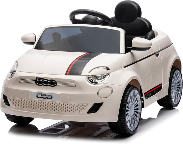 Macchina Elettrica per Bambini Licenza Fiat 500 12V con Telecomando Bianco acquista