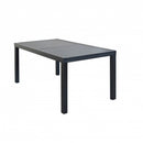 Tavolo Formentera 160/240x90x75 h cm in Alluminio Antracite