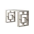 Scrivania 140x60x75 cm in MDF Labirent Bianco