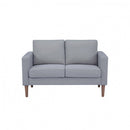 Divano 2 Posti Ramsey 137x73x82 h cm in Tessuto Grigio chiaro