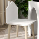 Set Tavolo Lavagna Inclinato con 2 Sedie Bianco    