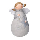 Angelo in Resina con Led bianco cm 24x20,5xh38