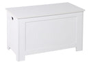 Cassapanca Baule Rettangolarein MDF 81x40x46,5 cm Fumer Valentina Bianca